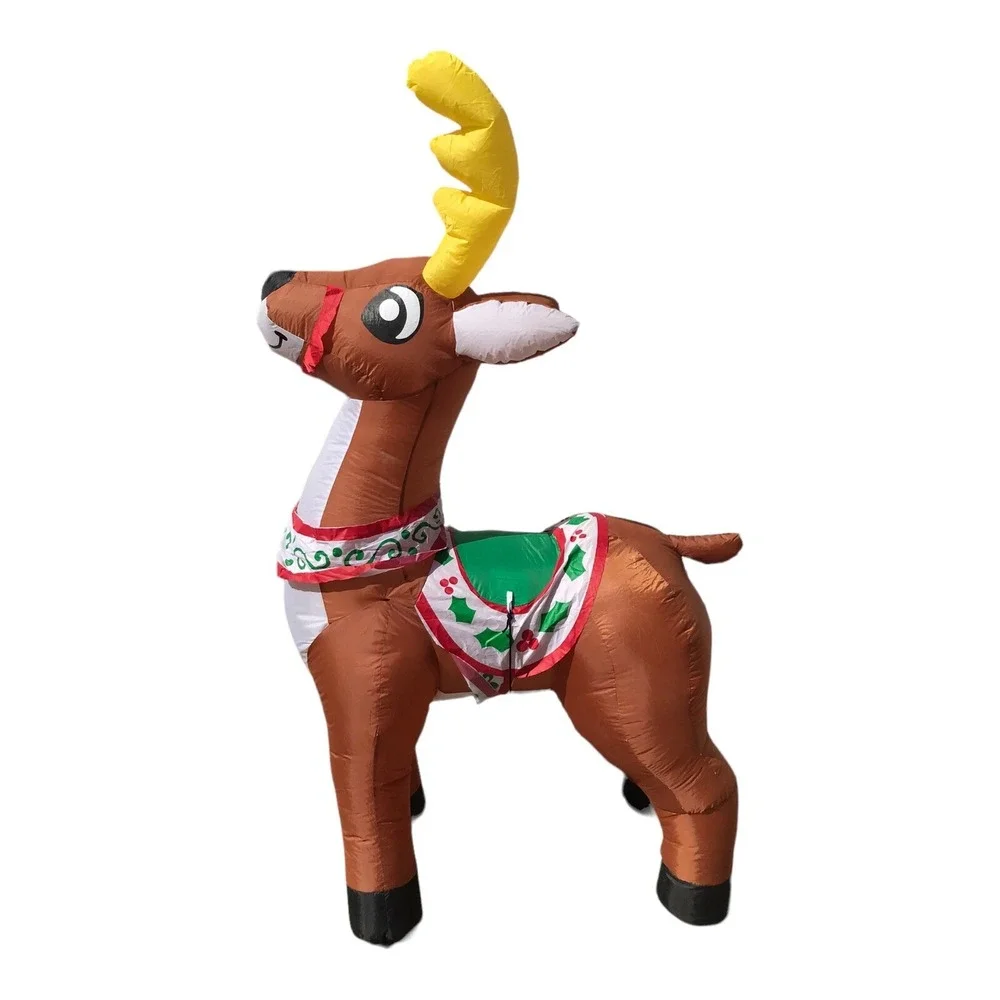 6 FT Christmas Inflatable Reindeer Blow up Outdoor Yard Decoration
